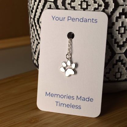 Paw Print Necklace In Your Pendants Packaging