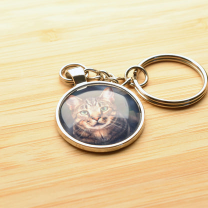 Picture of cat in keyring your pendants